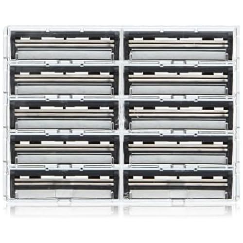 ** 200 Count ** Taconic Shave Twin Blade Razor Refill Cartridges with Lubricating Strip - Compatible with Gillette Trac 2, Gillette Atra, Vector and Contour Razor Handles -Made in The USA