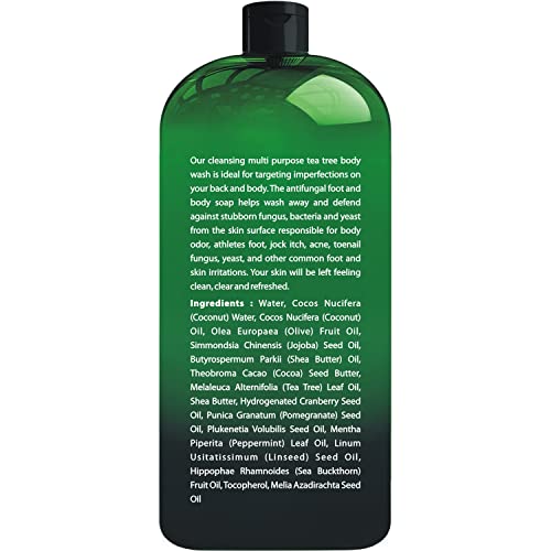First Botany 100% Natural Tea, Tree Body & Foot Wash, Fights with Corns, Calluses, Dandruff & Warts, Nail Issues, Athletes Foot, Acne treatment, Eczema & Body Odor, Jock Itch
