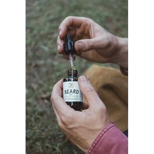 True Grit Tallow John Wayne Inspired Beard Oil ? Cigar and Saddle Scent ? Moisturizing Beard Conditioner for Men ? Jojoba, Castor & Elderberry Oils ? 1 fl oz
