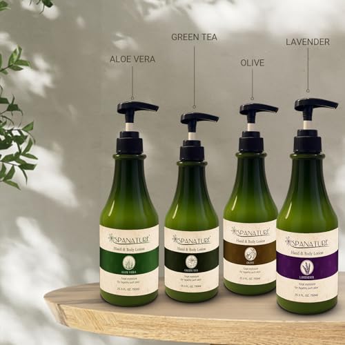 Spanature Premium Olive Body Lotion |Greek Olive Oil Body Lotion for Women |Natural Healing, Restoring and Nourishing the Skin - 750ml/25oz with Pump, Made in Korea