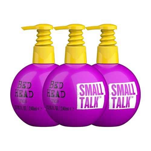 TIGI Bead Head by TIGI Small Talk Mini 3-in-1 Hair Thickening Cream - Use for Voluminous Hair, for Fine, Thin & Flat Hair - Use on Damp and Premium Hair Thickening Products - 8 Oz (3 Pack)