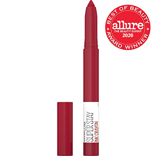 Maybelline New York Maybelline Super Stay Ink Crayon Matte Longwear Lipstick Makeup, Check Yourself, 0.04 Ounce ., 125 Check Yourself, 0.04 ounces (Pack of 2)