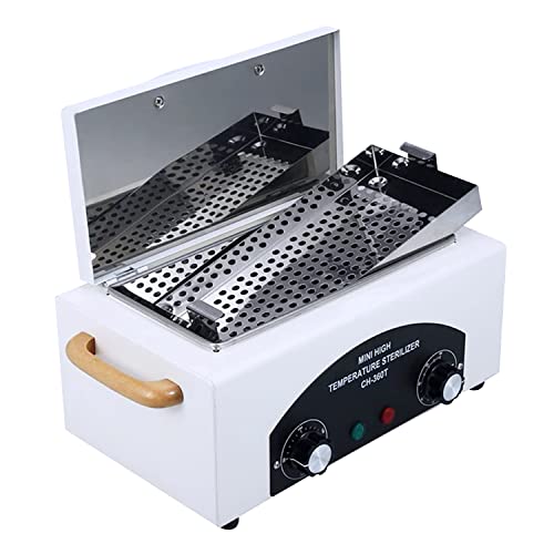 Nail Tool Sterilizers High Temperature Dry Box Timer Clean Box Heat Dry Box Nail Tool Dry Heat Clean£¬Manicure Salon Hairdressing Tool Equipment,Clean for Tweezers, Other Metal Equipment