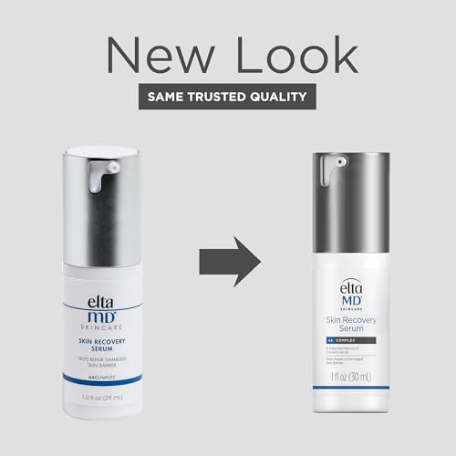 EltaMD Skin Recovery Face Serum, Redness Relief, Facial Serum Visibly Reduces Redness in 24 Hours, For Sensitive Skin, 1.0 oz Pump