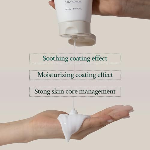 Cutem Daily Lotion (6.08fl oz) - Hydrating, Calming Moisturizer, Barrier Strengthening. Korean Skin Care for Sensitive Skin. Ceramides, Peptides.