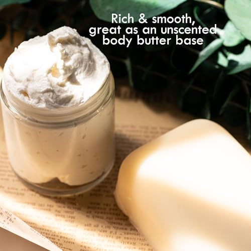 Organic Mango Butter 1lb - Raw Organic Unrefined Mango Seed Butter for Skin Care, Body Butter & Hair - Pure Mango Butter Cold Pressed for Soap Making, Mango Lotion | Natural Skin Moisturizer