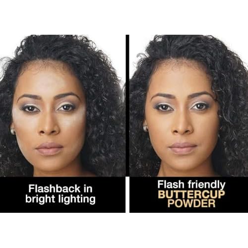Sacha BUTTERCUP Mini Setting Powder. No Ashy Flashback. Blurs Fine Lines and Pores. Loose, Translucent Face Powder to Set Makeup Foundation or Concealer. For Medium to Dark Skin Tones, 0.35 oz.