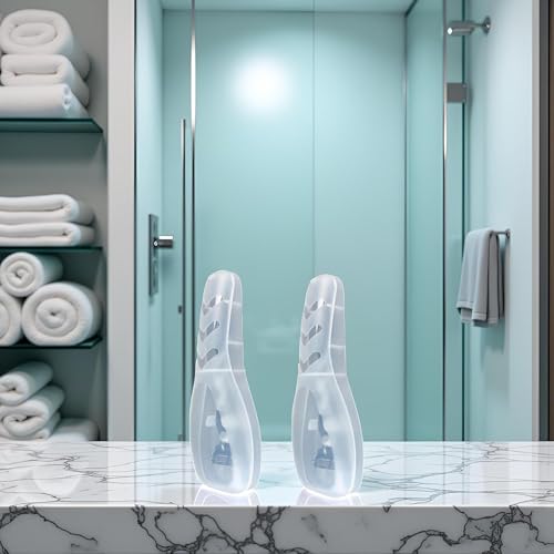 2Pcs Clear Portable Travel Men Manual Razor Protector Plastic Box Cover Container Storage Shaver Holder Protector Case Organizer Men's Electric Shaver Accessories
