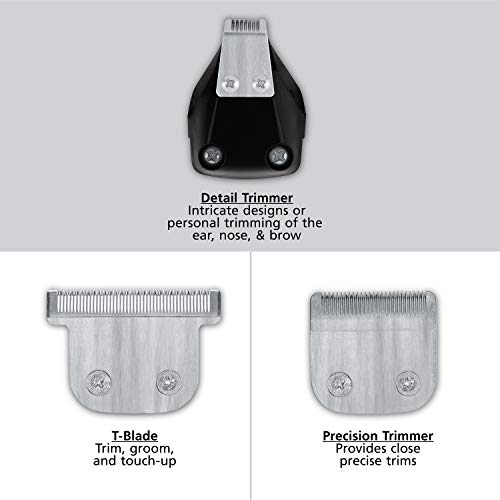 Wahl PowerPro Corded Detailer Trimmer Kit for Mens Grooming ? for Beard, Mustache, Stubble, Ear, Nose, & Body Grooming ? Model 9686