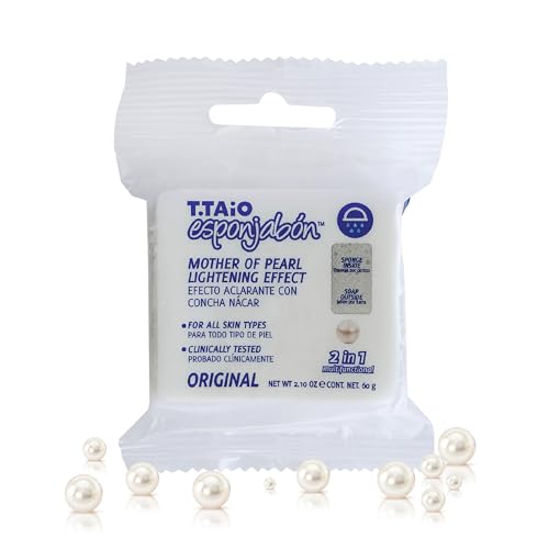 T.Taio Esponjabon Variety Pack Mini Travel Size Soap Sponges - 10 Mini Mother of Pearl Soaps Set - Tailored to Different Skincare Needs, Ideal for On-The-Go Cleanse