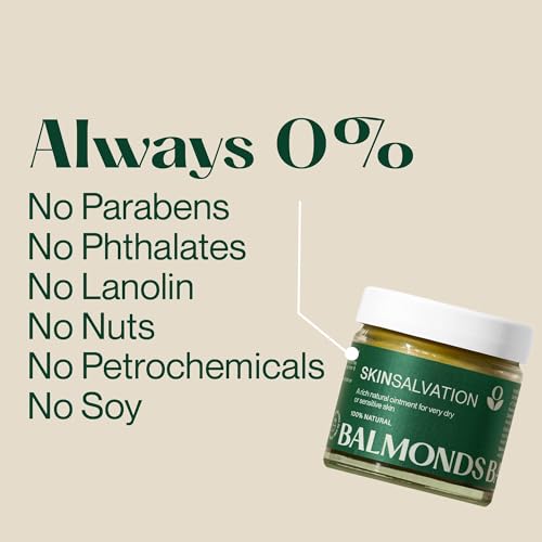 Balmonds Skin Salvation 2.1 fl oz (60 ml) - Salve for Dry, Rough & Sensitive Skin ? All-Purpose Intensive Moisturizer with Calendula, Hemp & Beeswax ? 100% Natural Balm & Cruelty Free