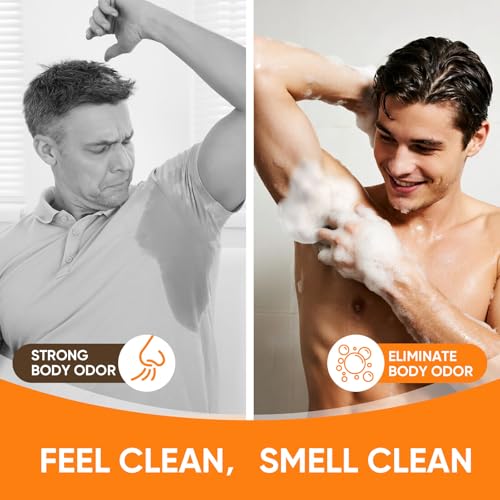 RYH 3 PCS Persimmon Soap Bar for Body Odor Control?Deodorizing & Eliminating Body Odor for Old People Smell, Natural Deodorant Persimmon Bar Soap, Organic Body Wash Soap for Women & Men