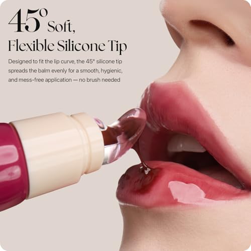 Nature Republic Honey Melting Lip Butter Balm ? Hydrating Tinted Plumping Lip Balm with Peptides, for Sheer & Glossy, Fuller-Looking Lips (RASPBERRY GLAZE)