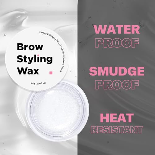 VIOLA HOUSE Brow Styling Wax, Eyebrow Soap, Long-lasting Waterproof Eye Brow Gel, 4D Feathery Eyebrow Soap Kit With Brush-0.49oz