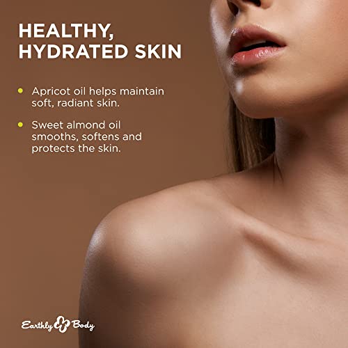 Earthly Body Edible Massage Oil - Hemp Seed, Almond, Grapeseed, Apricot & Vitamin E Oil - Vegan & Cruelty Free