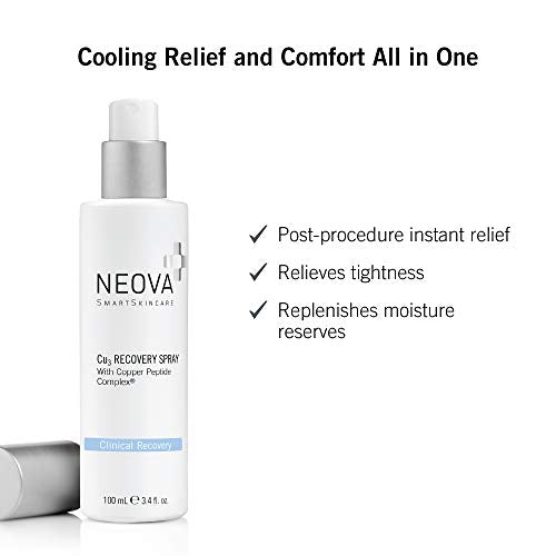 NEOVA SmartSkincare Cu3 Recovery Spray cools and moistens with droplets of Copper Peptide Complex to comfort tender skin.