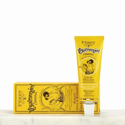 F?ret Parfumeur Le Hyalomiel Gel Moisturizer ? Rose Poudr? ? Hydrating Skincare with Organic Honey ? Soothing Gel for Dry, Cracked Hands, Feet & Skin ? Made in France ? 50ml / 1.7oz (Set)