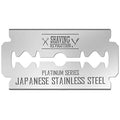 SHAVING REVOLUTION Double Edge Razor Blades - Men's Safety for Shaving Platinum Japanese Stainless Steel a Smooth, Precise and Clean Shave - 50 Count