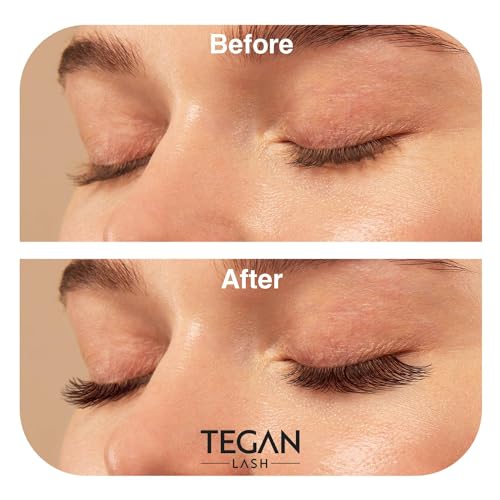 TEGAN LASH 500 Promade Fans Volume Eyelash Extensions, Handmade Loose False Eyelashes, From 3D - 16D, 0.03/0.05/0.07 Thickness, C/CC/D Curl, 9-15mm Length, Pestanas Pelo A Pelo (10D-0.05-D-12)