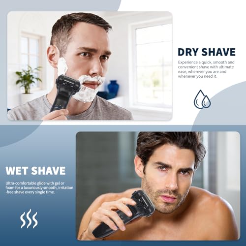 GA.MA Italy Eggo Body Trimmer for Men, Ceramic Blade for Sensitive Areas, LED Light, USB Rechargeable, 5600?RPM, Cordless Full Body Groomer with Guide Combs
