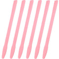 6 Pack Silicone Wax Stick, Reusable Wax Spatula Applicator for Body Hair Removal - Pink