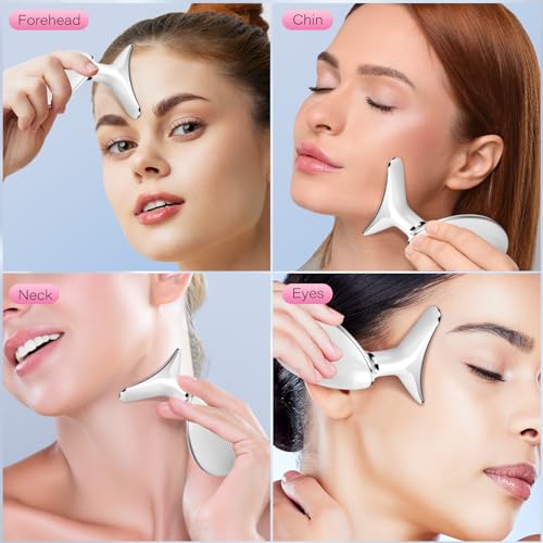 YourMate Face & Neck Massager for Skin Care 3 in 1 Facial Tools Skin Boosting Skin Tensions Reduce