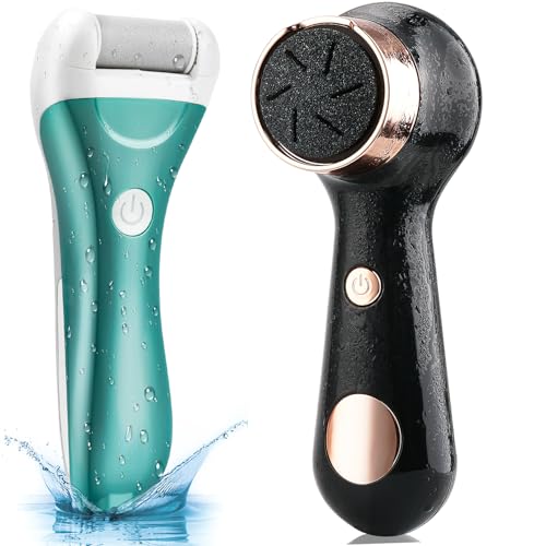 Electric Foot Callus Removers for Feet - Rechargeable Waterproof Portable Electronic Foot File Pedicure Tools for Cracked Heels Dead Skin£¨Blue & Black£©