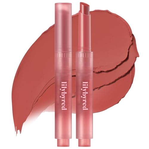 lilybyred Milky Blur Fondue Bar | Korean Multi-Use Lip & Cheek Stick, Soft-Focus Effect, Blur Pot Formula, Velvet Matte Finish, Lightweight, Easy to Blend, 0.06 oz. (03 Figs in Caramel)