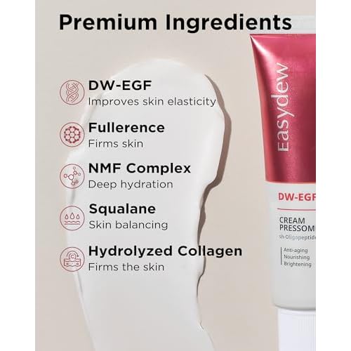 Easydew DW-EGF Pressome Cream(50ml).Anti-Aging Moisturizer with DW-EGF, Hyaluronic acid, Collagen, Elastin, ceramide, K beauty, Korea skincare