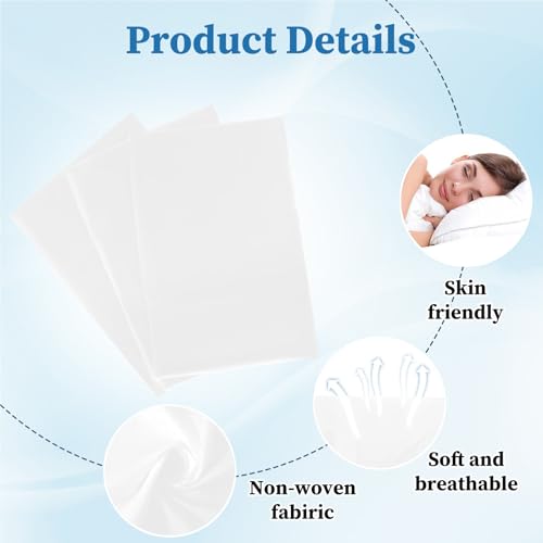 Disposable Bed Cover 31.5 * 71 inches, 200 Pieces White, Thick Breathable Non-Woven Massage Bed Sheet, Suitable for Hydrotherapy, Beauty Salons, Hospitals