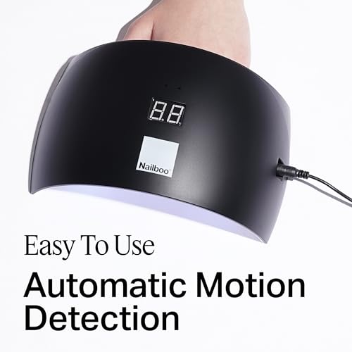 Nailboo Pro Cure LED Lamp ? Lightweight UV or LED Nail Dryer with Automatic Sensor, Even Curing for Gel Polish, Compact Arch Design for Hands & Toes, One Size