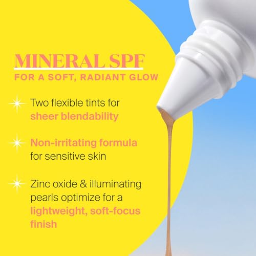 Supergoop! Glowscreen Soft-Radiance Drops Mineral SPF 40 - Sunrise - 1.7 oz - Visibly Illuminates, Smooths, Evens Skin & Blurs Pores Instantly - All Skin Types