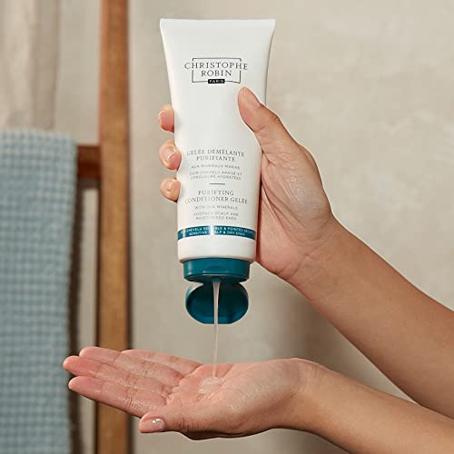Christophe Robin Purifying Lightweight Conditioner Gel?e With Sea Minerals for Soft Lengths and Oily Scalp 6.7 fl. oz