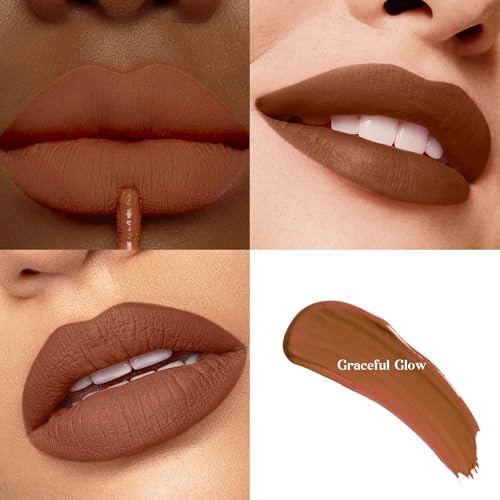 3-Pack Multicolor Matte Liquid Lipstick Set ? Peach Pink, Nude Pink & Caramel ? Long-Lasting, Smudge-Proof, Waterproof ? High-Pigment, Transfer-Resistant Colors for All-Day Wear | Long-Lasting, High-Pigment, Non-Transfer