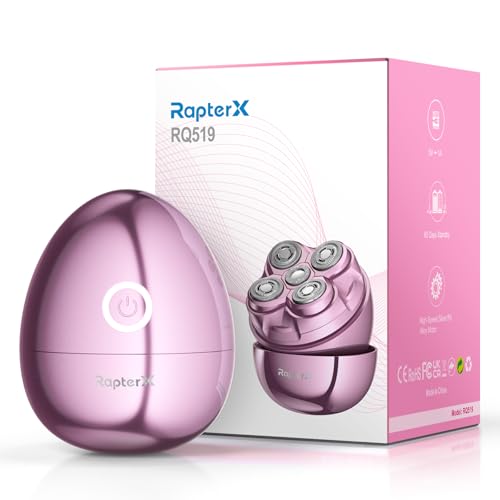 Electric Razors for Women - Magnetic 5D Floating Painless Shaver, Cordless Rechargeable Hair Remover, IPX6 Waterproof Wet Dry Shaving for Legs, Bikini, Face, Underarm, Arm (Pink, Glossy)