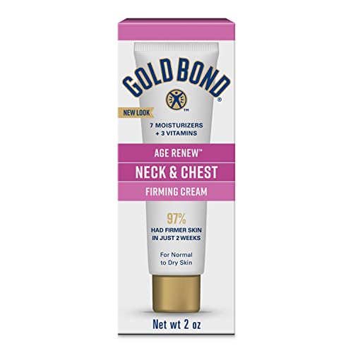 Gold Bond Age Renew Neck & Chest Firming Cream, 2 oz. & Diabetics' Dry Skin Relief Body Lotion, 13 oz. Skin Care Bundle
