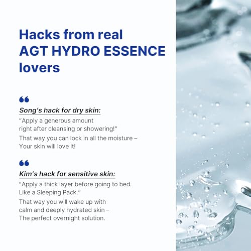 TROIAREUKE A.G.T HYDRO ESSENCE l Deep Hydrating Cooling Gel Essence Sleeping mask l 3.38 Oz. 100ml