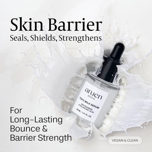 Fermented Tofu Collagen Serum ? 68% Fermented Soy Milk with Niacinamide & Hyaluronic Acid ? Korean Hydrating Face Serum for Firming, Radiance & Skin Barrier Care (1.01 fl oz / 30ml)