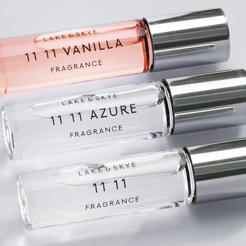 Lake & Skye 11 11 Fragrance Oil Rollerball - Clean Skin Musk, Sheer, Uplifting Scent, Amber, Vegan - 0.33 fl oz (10mL)