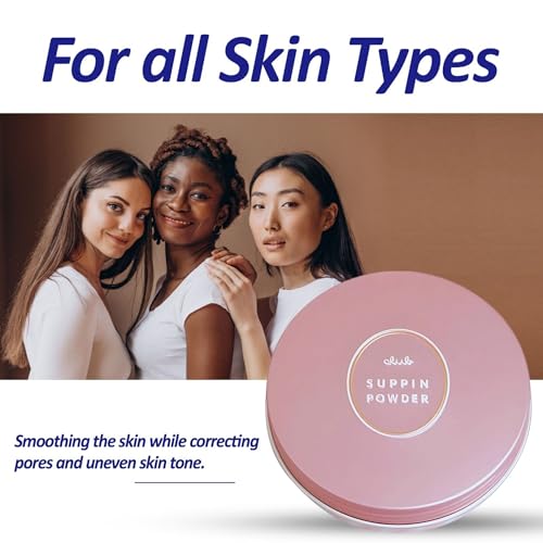 Club Suppin Translucent Setting Powder & Hydrating BB Cream for Women, Translucent Pressed Powder & Organic BB Cream Foundation with Shea Butter, Planted Protein & Collagen by Japanese Skincare