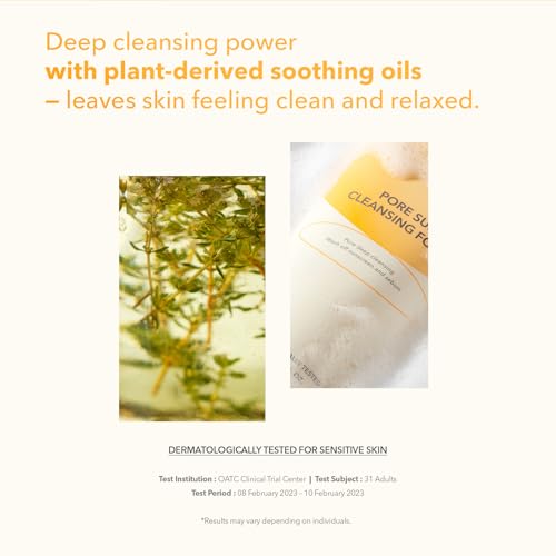 Cell Fusion C Pore Sun Cleansing Foam, Facial Cleanser, LHA & Linoleic Acid, Removes Blackheads, Face Wash for Sensitive Skin, 5.07 fl.oz / 150ml