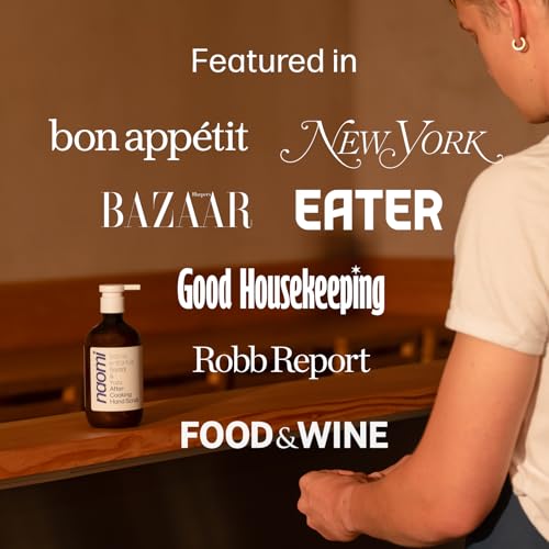 Naomi After-Cooking Hand Scrub | Exfoliating Hand Wash | Odor Neutralizing Kitchen Soap (Bergamot & Pepper)