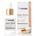 mivida 4-in-1 Anti-Aging Serum for face | Retinol, Vitamin C, Hyaluronic Acid & RoseHip Oil | multi benefit Face Serum ? 1 Fl Oz