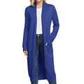 GRACE KARIN Essential Solid Open Front Maxi Long Knitted Cardigan Sweater for Women