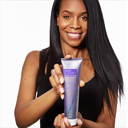 SoftSheen-Carson Interbeauty Dark&Lovely¢ç Heat Protectant&Hair Detangler Moisturizing Blowout Silky Slip Blow Dry Cream with Silk Protein,Shea Butter&Castor Oil for All Curl Types Blow Dry Cream 5oz
