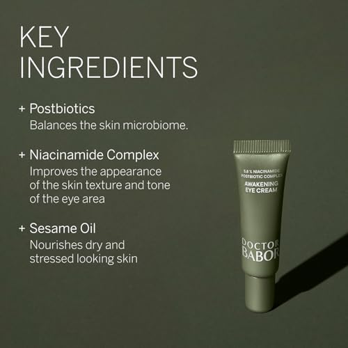 BABOR DOCTOR Microbiomic Awakening Eye Cream (15 ml) - Professional Anti-Ageing Skincare for Under Eyes - Eye Cream to Conceal Puffiness and Signs of Ageing