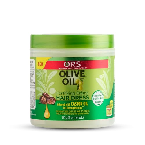 ORS Olive Oil Fortifying Cr?me Hair Dress Olive Oil Style and Curl Smooth-N-Hold Pudding - Bundle