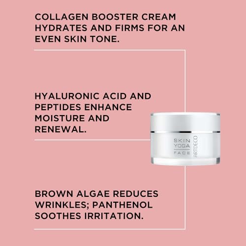 ARTDECO Collagen Booster Cream With Vitamin C - Moisturizing Cream - Anti-Aging Effect - Combats Signs of Skin Aging like Wrinkles & Loss of Contours - Facial Skin Care - Hyaluronic Acid - 1.6 Fl Oz