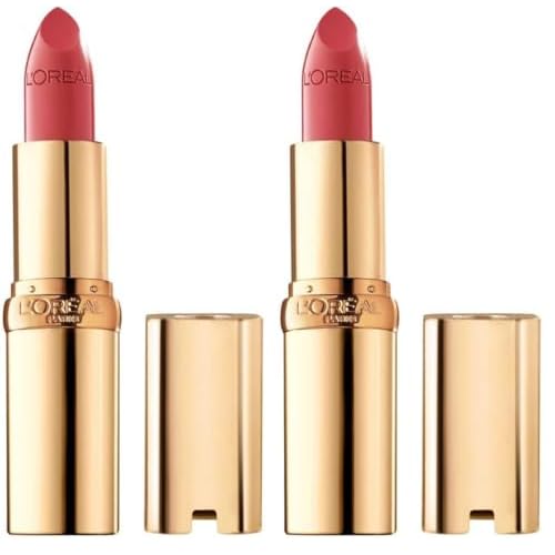 L¡¯Or?al Paris Colour Riche Original Creamy, Hydrating Satin Lipstick with Argan Oil and Vitamin E, Everbloom, 1 Count (Pack of 2)
