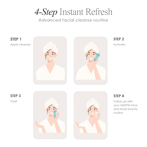 Cleo+ Sonic Facial Cleansing Brush by Project E Beauty | Daily Cleansing | Gentle Exfoliating | Wireless Portable Face Cleanser | Face Massager Wash Brush | Travel Size | Waterproof Soft Silicone
